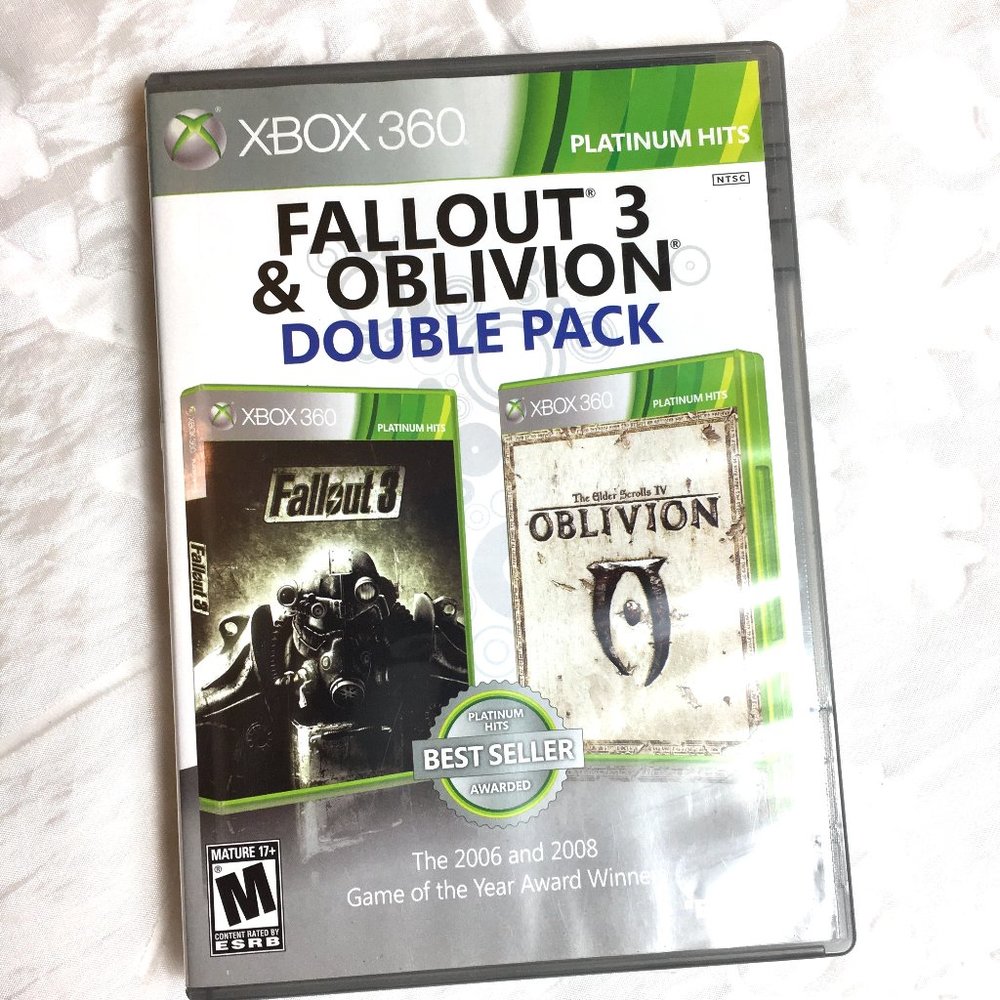 X Box 360 Fallout 3 & Oblivion Double Pack Games